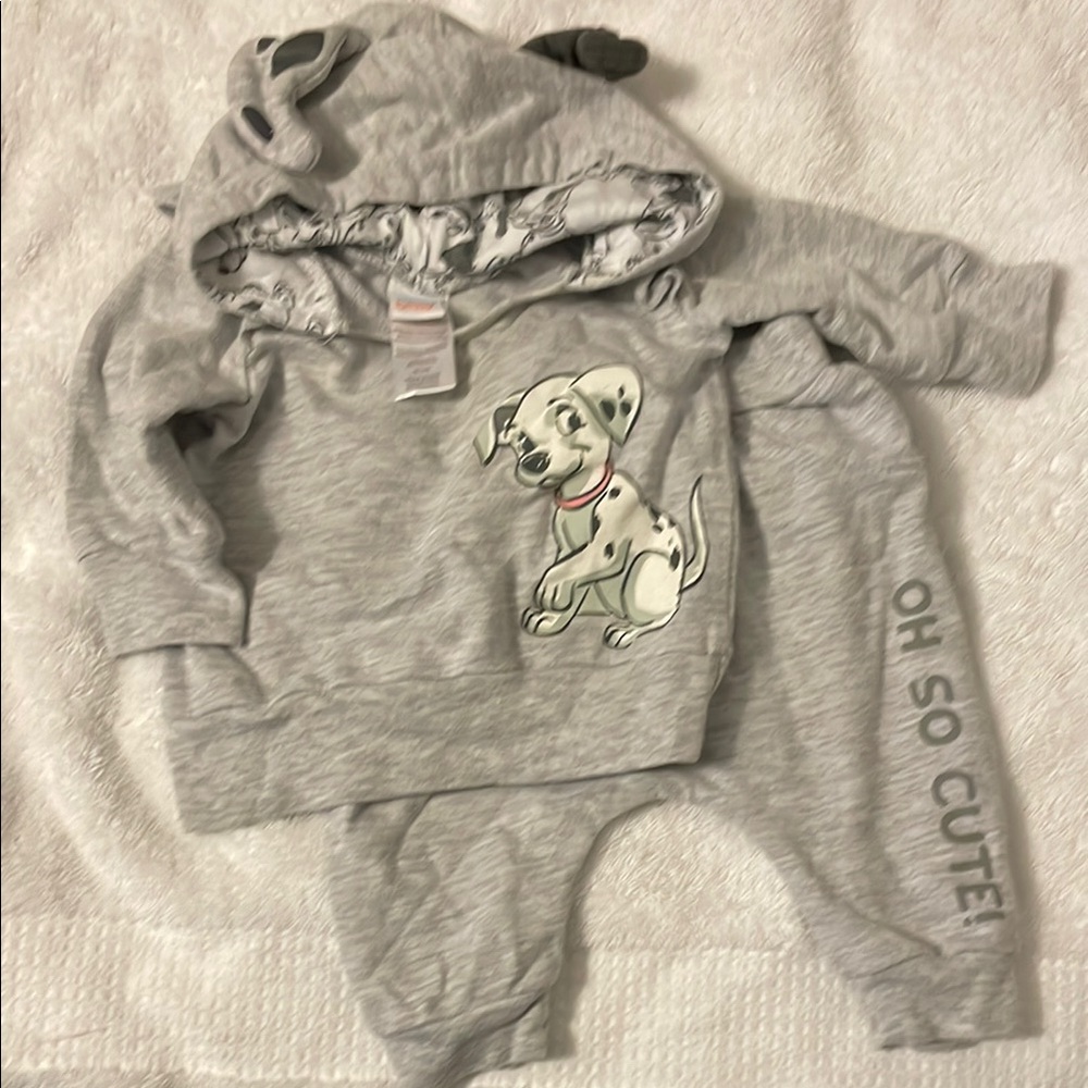 Gray Kids Hoodie and Pants Set
